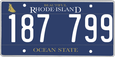 RI license plate 187799