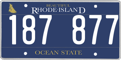 RI license plate 187877