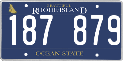RI license plate 187879