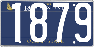 RI license plate 1879