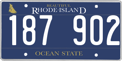 RI license plate 187902