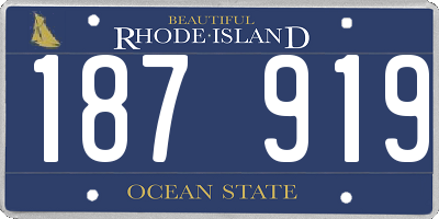 RI license plate 187919