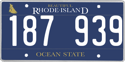 RI license plate 187939