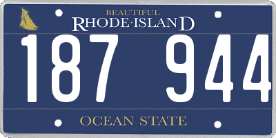 RI license plate 187944