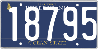RI license plate 18795