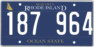 RI license plate 187964