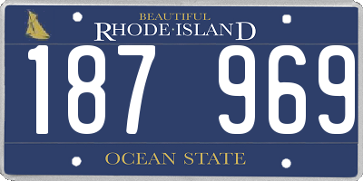 RI license plate 187969