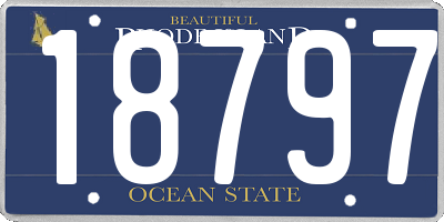 RI license plate 18797