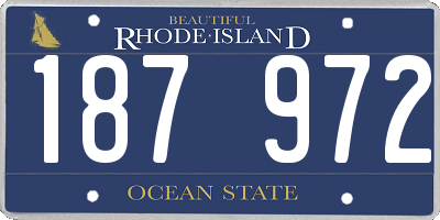RI license plate 187972