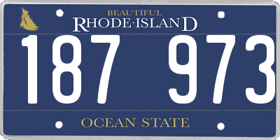 RI license plate 187973
