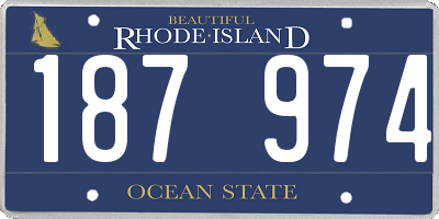 RI license plate 187974