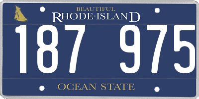 RI license plate 187975