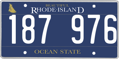 RI license plate 187976