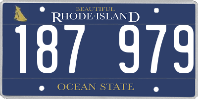 RI license plate 187979