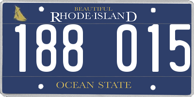 RI license plate 188015