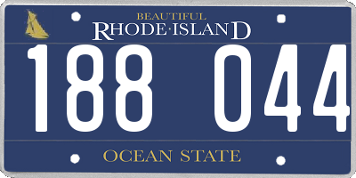 RI license plate 188044