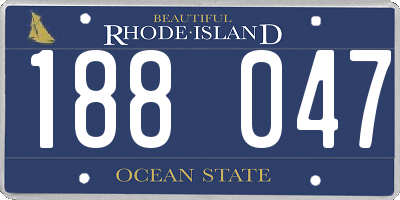 RI license plate 188047