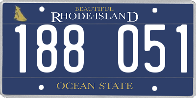 RI license plate 188051