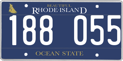 RI license plate 188055