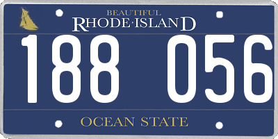RI license plate 188056