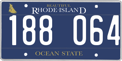RI license plate 188064