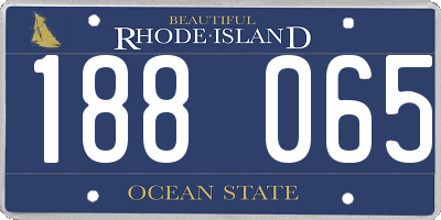 RI license plate 188065