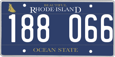 RI license plate 188066