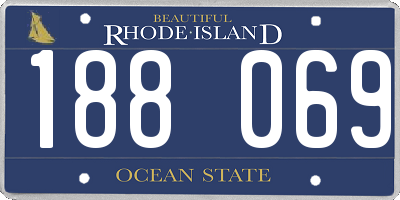 RI license plate 188069