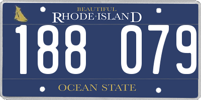 RI license plate 188079