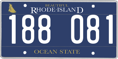 RI license plate 188081