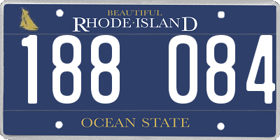 RI license plate 188084
