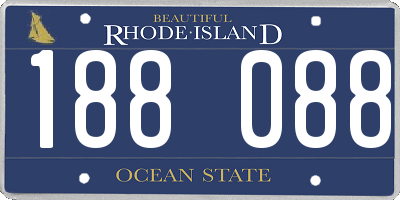 RI license plate 188088