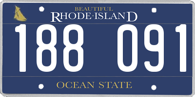 RI license plate 188091