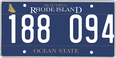 RI license plate 188094