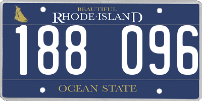RI license plate 188096