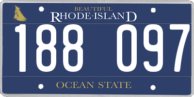 RI license plate 188097