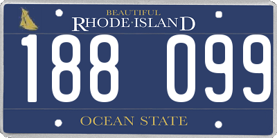 RI license plate 188099