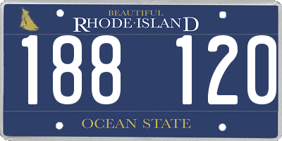 RI license plate 188120