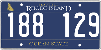 RI license plate 188129