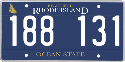 RI license plate 188131