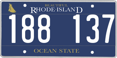 RI license plate 188137