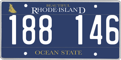 RI license plate 188146
