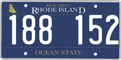 RI license plate 188152
