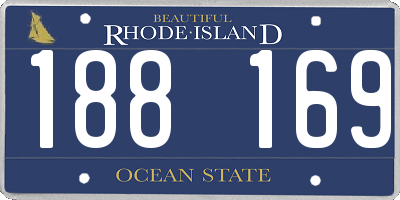 RI license plate 188169