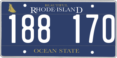 RI license plate 188170