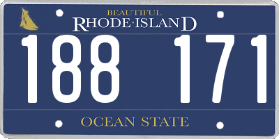 RI license plate 188171