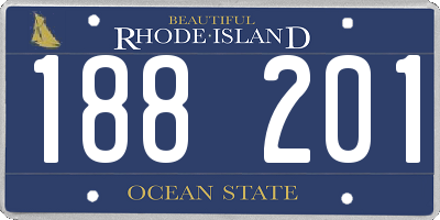 RI license plate 188201
