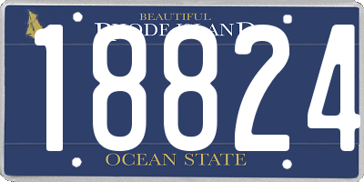 RI license plate 18824
