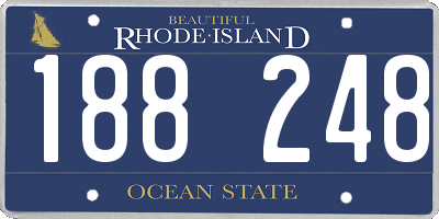 RI license plate 188248