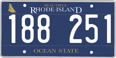 RI license plate 188251